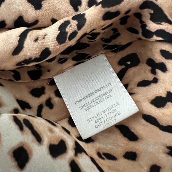 Joie Animal Print Silk Blouse - Picture 5 of 5